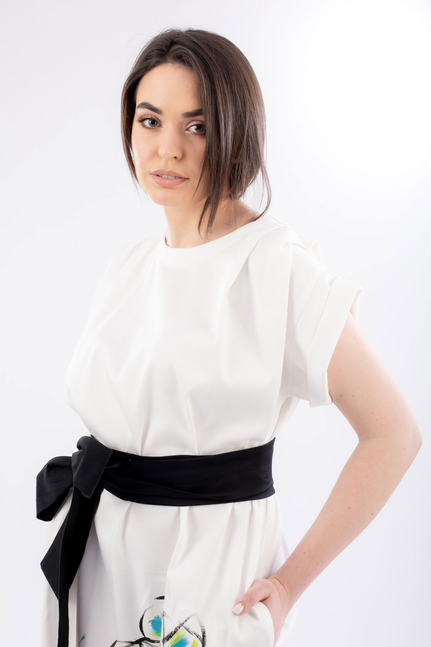 ROCHIE MIDI PICTATĂ “FRIDA” - imagine 5