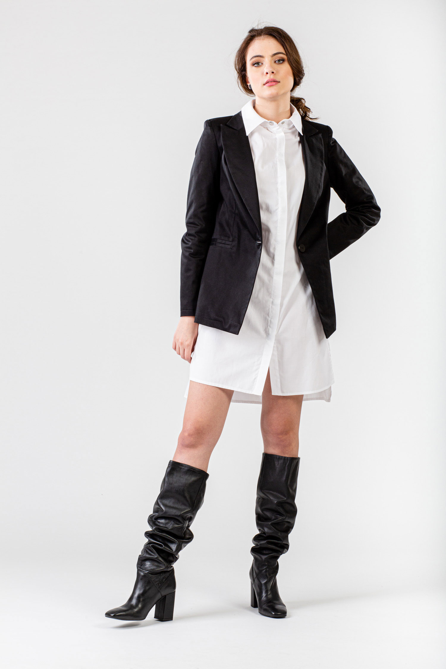 SACOU NEGRU PICTAT “ELLIS” - imagine 2