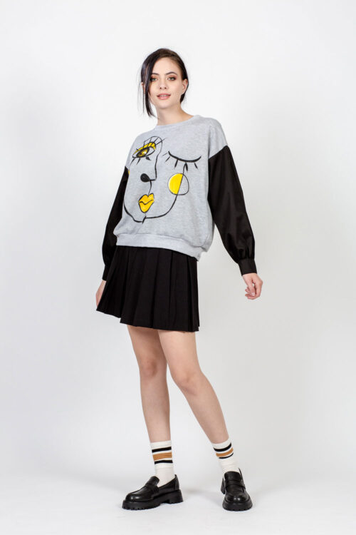 bluza-gri-pictata-portret-lin-1