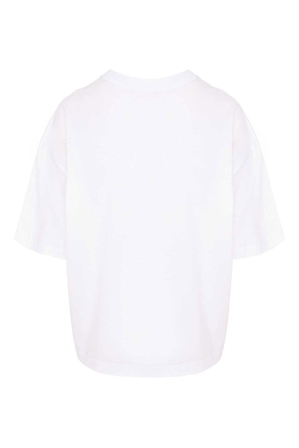 Tricou alb oversized “Curcubeu” - imagine 3