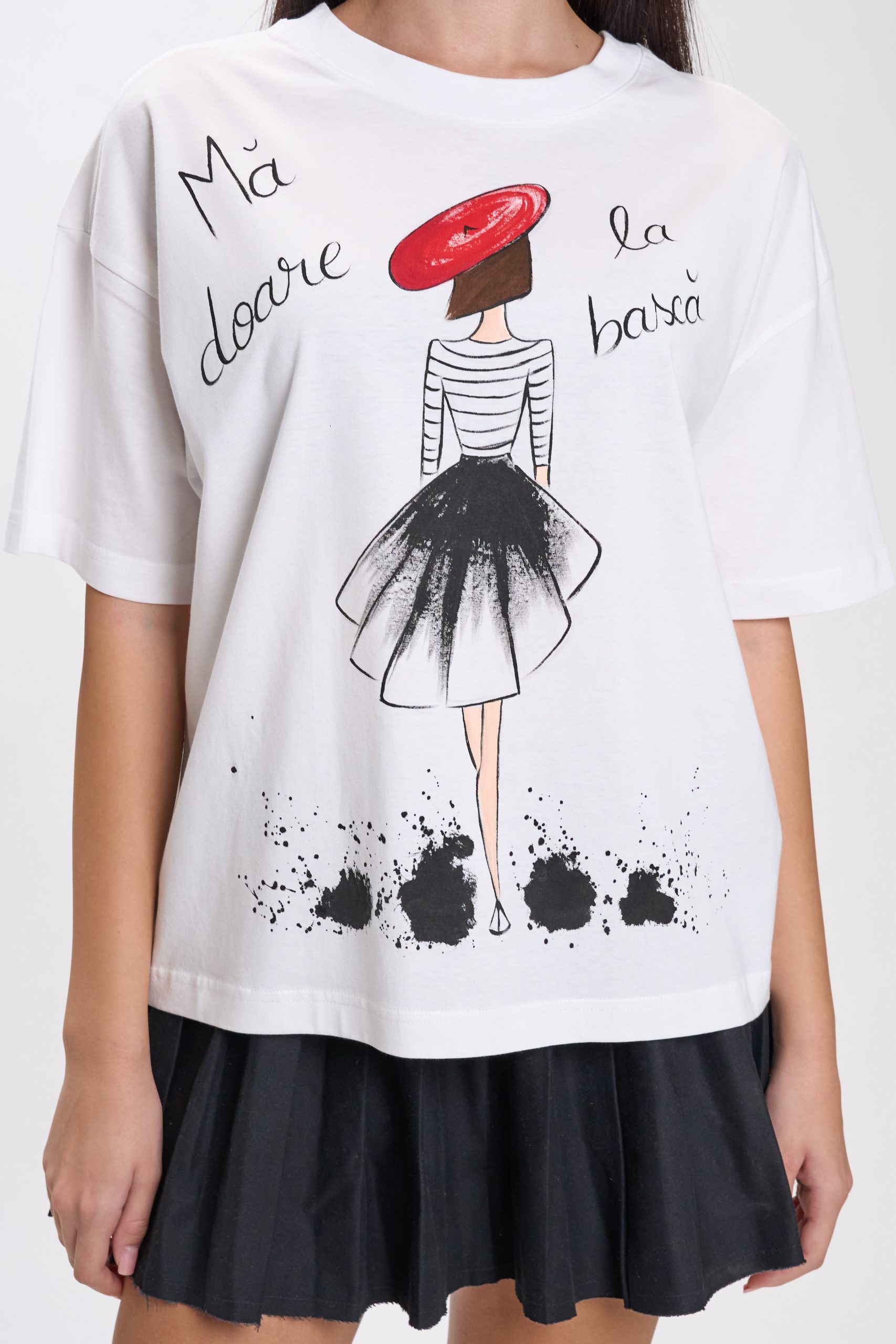 Tricou oversized pictat “Bască” ⋆ AnTanTe Design