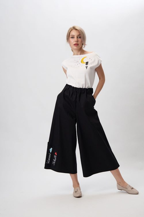 pantaloni-negri-largi-pictati-manual-spice-1