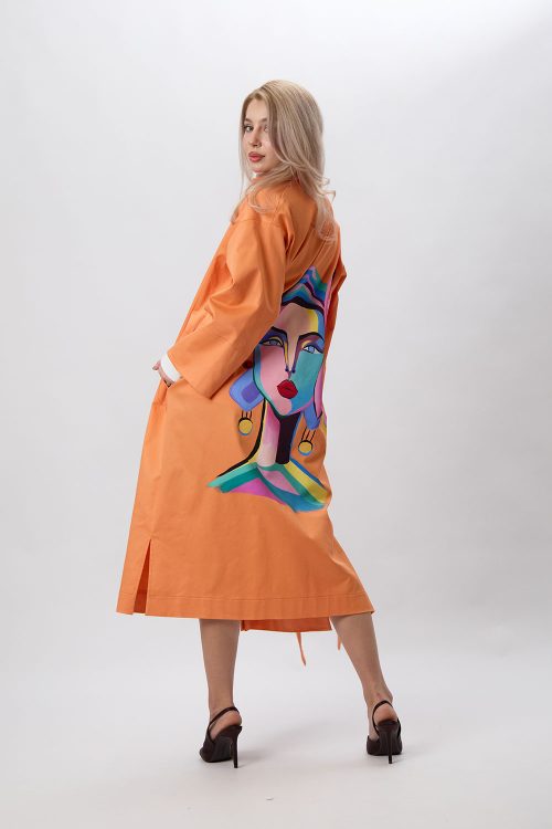 trenci-oranj-supradimensionat-pictat-manual-coralis-1