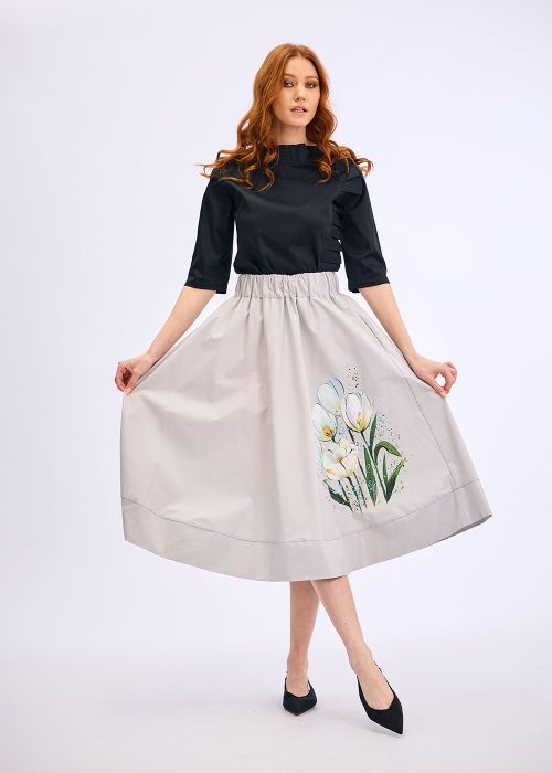 fusta-midi-gri-pictata-manual-flori-lino-1